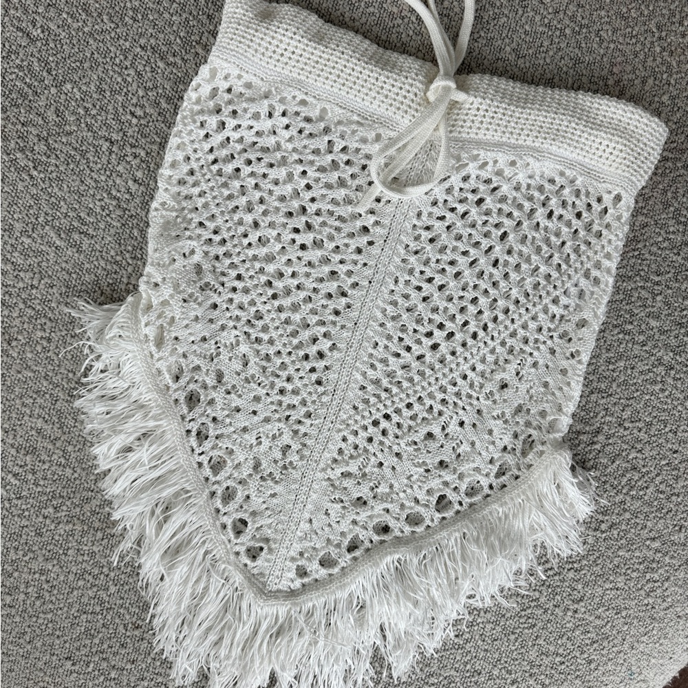 Ines Knit Mini Skirt in Ivory Tularosa Medium - Picture 2 of 4